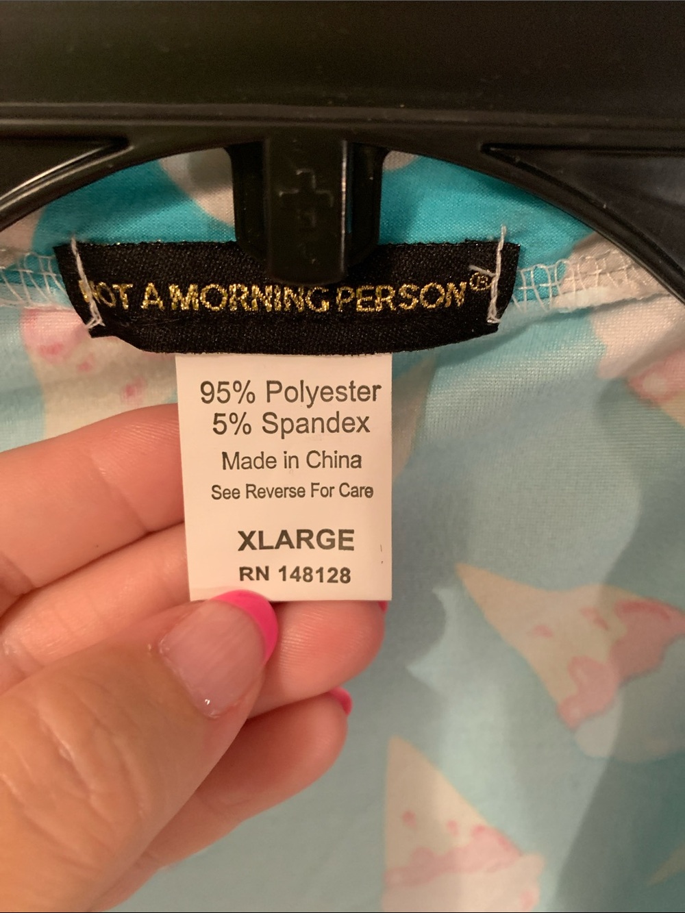 Turquoise Ice Cream Print Robe - Picture 4 of 5
